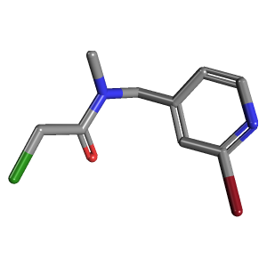 甲基-甲基乙酰胺(C9H10BrClN2O),CAS 1353946-53-8,「Fluorochem」N66568613-500mg C9H10BrClN2O_3D图