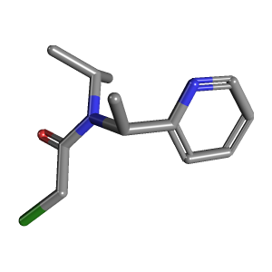 乙基_乙酰胺(C12H17ClN2O),CAS 1353986-24-9,「Fluorochem」C66568637-500mg C12H17ClN2O_3D图