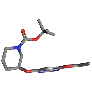 乙氧基嘧啶-甲酸叔丁酯(C16H25N3O4),CAS 1353955-56-2,「Fluorochem」T66569746-500mg C16H25N3O4_3D图