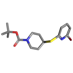 溴吡啶-羧酸叔丁酯(C15H21BrN2O2S),CAS 1353952-58-5,「Fluorochem」B66570302-500mg C15H21BrN2O2S_3D图