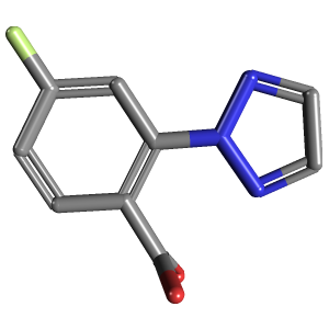 三唑_苯甲酸(C9H6FN3O2),CAS 1293284-50-0,「源叶」F67086886-100mg C9H6FN3O2_3D图