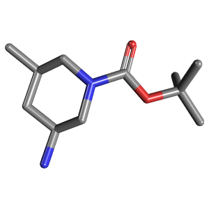 叔丁基(3R_5S)-3-氨基-5-甲基哌啶-1-羧酸制备,CAS 1413367-76-6报价,「Fluorochem」T67986310-500mg C11H22N2O2_3D图