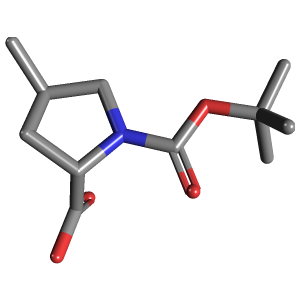 (2R_4S)-1-Boc-4-甲基吡咯烷-2-羧酸制备(C11H19NO4),CAS 1018818-04-6报价,「源叶」R68644202-250mg C11H19NO4_3D图