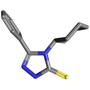 三唑_硫醇(C14H17N3S),CAS 38942-57-3,「Fluorochem」C696377-10g C14H17N3S_3D图