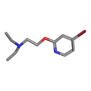 2-((4-溴吡啶-2-基)氧)-N_N-二乙基乙胺制备(C11H17BrN2O),CAS 1142944-51-1报价,「源叶」B71302203-1g C11H17BrN2O_3D图