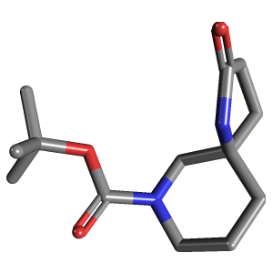 二氮螺-羧酸叔丁酯(C13H22N2O3),CAS 1158749-85-9,「Fluorochem」T71305904-250mg C13H22N2O3_3D图