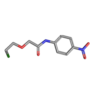 氯乙氧基-乙酰胺(C10H11ClN2O4),CAS 1329612-84-1,「源叶」C71314731-25mg C10H11ClN2O4_3D图