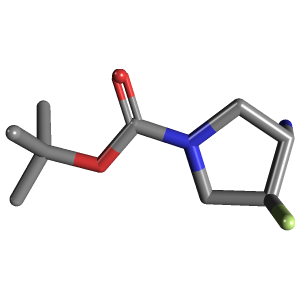 (3R_4R)-3-氨基-4-氟吡咯烷-1-羧酸叔丁酯制备,CAS 1441392-27-3报价,「毕佳索」T72207654-100mg C9H17FN2O2_3D图