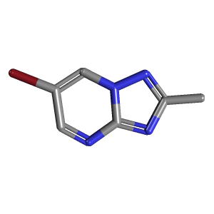 甲基_嘧啶(C6H5BrN4),CAS 1250444-41-7,「源叶」B74889143-100mg C6H5BrN4_3D图