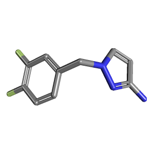 甲基_胺(C10H9F2N3),CAS 1240569-82-7,「Fluorochem」D75357816-5g C10H9F2N3_3D图