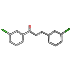 (2E)-1,3-双(3-氯苯基)丙-2-烯-1-酮,CAS 1332968-66-7,「安耐吉」E75359427-5g C15H10Cl2O_3D图