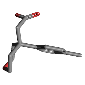吡喃_乙酸(C14H18O3),CAS 33451-58-0,「Fluorochem」P82083053-1g C14H18O3_3D图