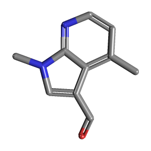 吡咯_甲醛(C10H10N2O),CAS 27284-69-1,「源叶」D82411443-250mg C10H10N2O_3D图