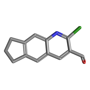 环戊_甲醛(C13H10ClNO),CAS 351365-89-4,「Fluorochem」C828497-1g C13H10ClNO_3D图