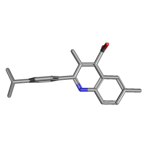 异丙基苯基-羧酸(C21H21NO2),CAS 438220-22-5,「Fluorochem」I842784-5g C21H21NO2_3D图