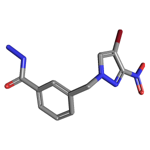 吡唑-苯甲酸酰肼(C11H10BrN5O3),CAS 512809-58-4,「Fluorochem」B843258-5g C11H10BrN5O3_3D图