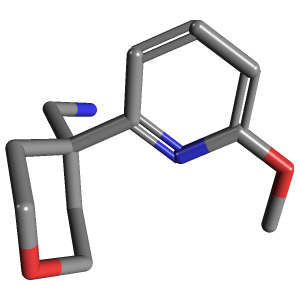 甲氧基吡啶-甲胺(C12H18N2O2),CAS 1439896-82-8,「Fluorochem」M86277182-1g C12H18N2O2_3D图