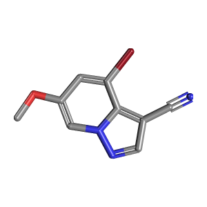 吡啶_碳腈(C9H6BrN3O),CAS 1822680-43-2,「Alfa」B86346373-1g C9H6BrN3O_3D图