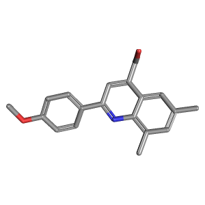 甲氧基苯基-羧酸(C19H17NO3),CAS 351357-29-4,「Fluorochem」M865219-10g C19H17NO3_3D图