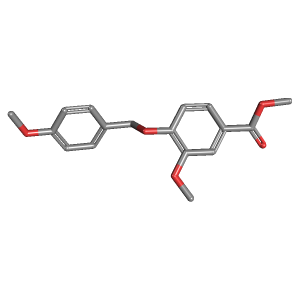 甲氧基苄基-苯甲酸甲酯(C17H18O5),CAS 1354549-24-8,「Fluorochem」M86583051-250mg C17H18O5_3D图