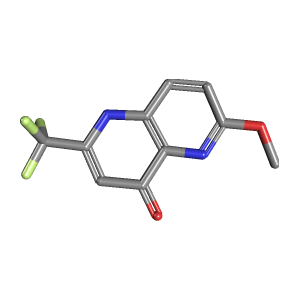 萘吡啶_醇(C10H7F3N2O2),CAS 1565779-83-0,「Fluorochem」M89983132-250mg C10H7F3N2O2_3D图