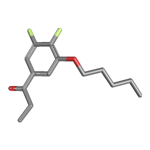 戊氧基_酮(C14H18F2O2),CAS 1443328-93-5,「Fluorochem」D91656694-1g C14H18F2O2_3D图