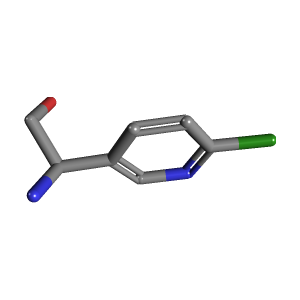 (R) -2-氨基-2-(6-氯吡啶-3-Yl)乙醇,CAS 1213364-39-6,「源叶」R96851164-1g C7H9ClN2O_3D图