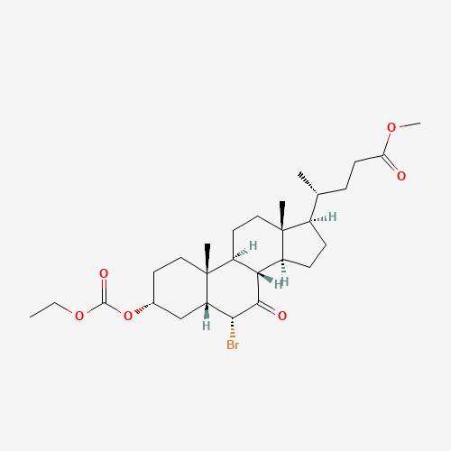 （3α_5β_6α）-6-溴-3-[（乙氧羰基）氧]-7-氧代-胆-24-甲酸甲酯,CAS 125112-73-4,「源叶」C10886188-250mg