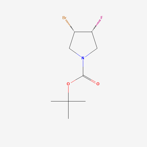 顺-3-溴-4-氟吡咯烷-1-羧酸叔丁酯,CAS 1818847-23-2,「Fluorochem」T118998429-5g