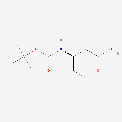 （S） -3-（（叔丁氧羰基）氨基）戊酸,CAS 183990-48-9,「源叶」S12070949-250mg