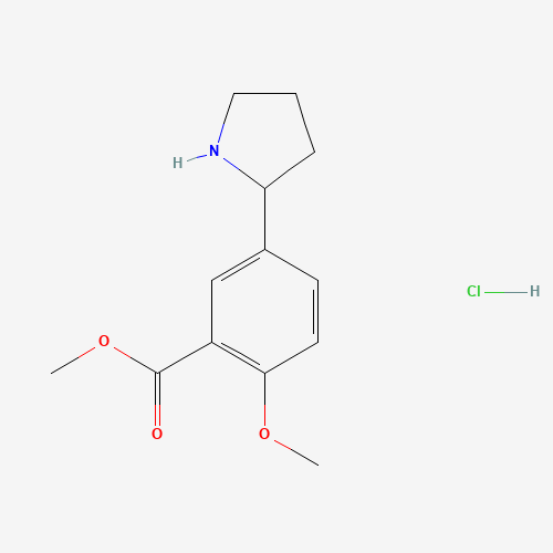 吡咯烷-苯甲酸甲酯盐酸盐(C13H18ClNO3),CAS 2061979-44-8,「毕得」M127264633-250mg