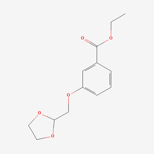 二氧杂环-苯甲酸乙酯(C13H16O5),CAS 850348-88-8,「源叶」E17999177-100mg