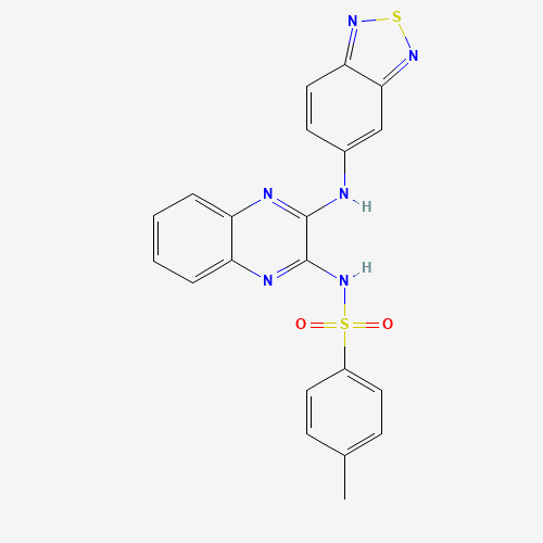 喹喔啉-甲基苯磺酰胺(C21H16N6O2S2),CAS 956958-53-5,「源叶」N1893730-5mg