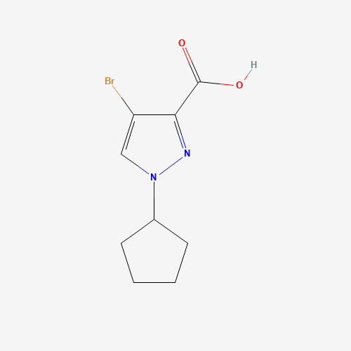 4-溴-1-环戊基-1H-吡唑-3-羧酸,CAS 1006451-45-1,「Fluorochem」B19619897-250mg