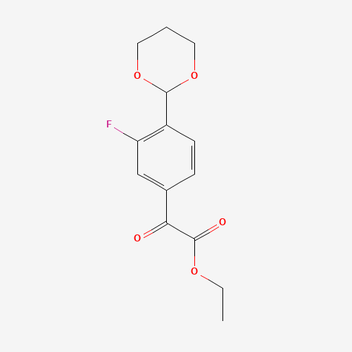 二恶烷-氟苯甲酰基乙酯(C14H15FO5),CAS 951888-40-7,「Fluorochem」E24722262-2g