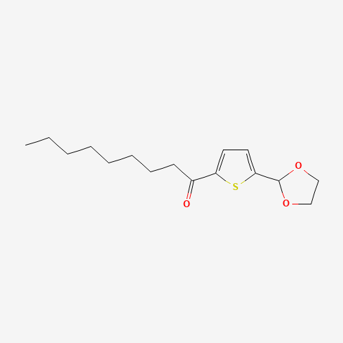 二氧杂环己烷-噻吩辛基酮(C16H24O3S),CAS 898771-94-3,「Fluorochem」D24723438-1g