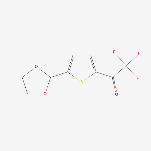 二氧杂环-噻吩(C9H7F3O3S),CAS 898772-29-7,「Fluorochem」T24723449-1g
