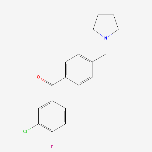 3-氯-4-氟-4'-吡咯烷甲基二苯甲酮,CAS 898776-59-5,「Fluorochem」C24724355-5g