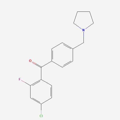 4-氯-2-氟-4'-吡咯烷甲基二苯甲酮,CAS 898776-77-7,「Fluorochem」C24724364-2g