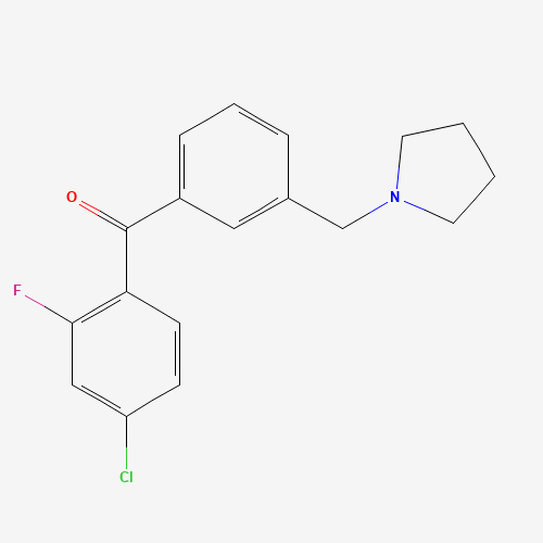 4-氯-2-氟-3'-吡咯烷甲基二苯甲酮,CAS 898770-74-6,「Fluorochem」C24724819-1g