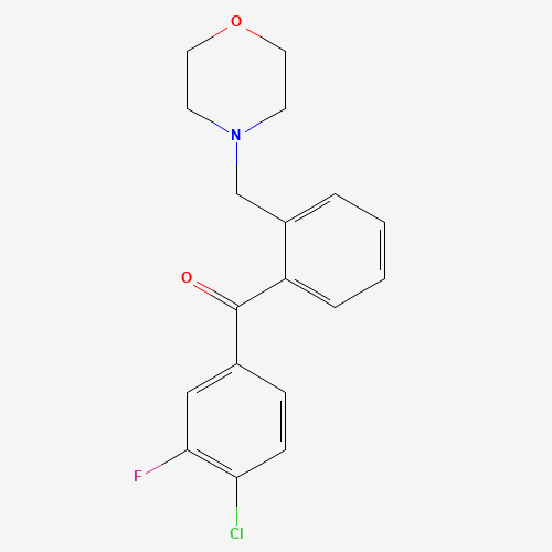4'-氯-3'-氟-2-吗啉甲基二苯甲酮,CAS 898750-65-7,「Fluorochem」C24725151-5g