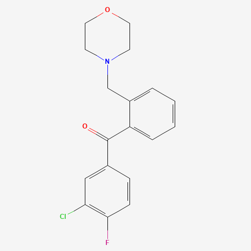 3'-氯-4'-氟-2-吗啉甲基二苯甲酮,CAS 898750-68-0,「Fluorochem」C24725152-5g