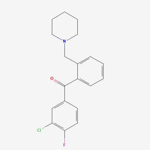 3'-氯-4'-氟-2-哌啶甲基二苯甲酮,CAS 898773-45-0,「Fluorochem」C24725205-5g