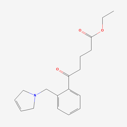 吡咯烷甲基-戊酸乙酯(C18H23NO3),CAS 898763-98-9,「Fluorochem」E24725570-1g