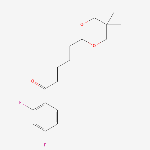 二氟苯_酮(C17H22F2O3),CAS 898786-85-1,「Fluorochem」D24727864-2g