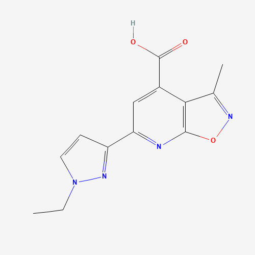 甲基异恶唑-羧酸(C13H12N4O3),CAS 1170052-42-2,「Fluorochem」E25247814-5g