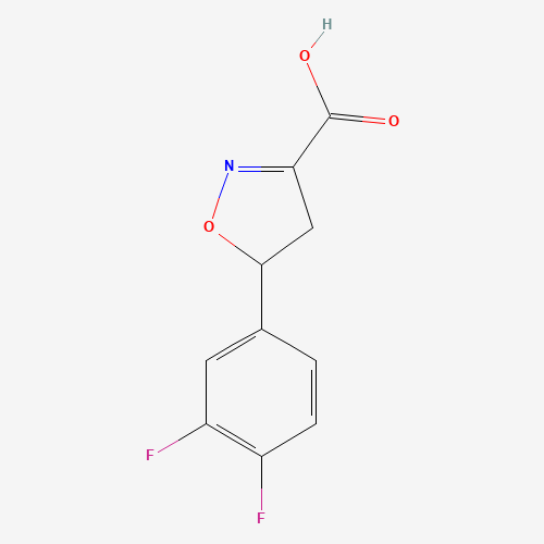 二氢异恶唑-羧酸(C10H7F2NO3),CAS 1018170-52-9,「Fluorochem」D25248673-1g