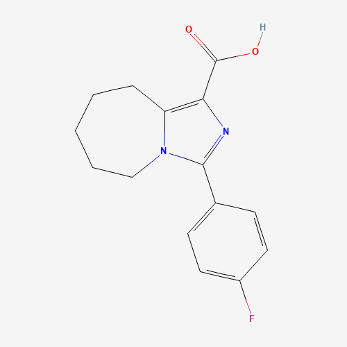 3-（4-氟苯基）-5H_6H_7H_8H_9H咪唑并[1,5-a]氮杂-1-羧酸,CAS 1050886-00-4,「Fluorochem」F28819560-250mg