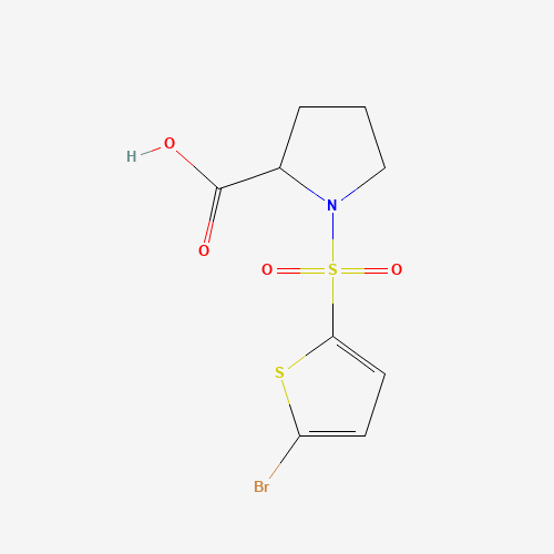 吡咯烷_羧酸(C9H10BrNO4S2),CAS 1301738-60-2,「源叶」B3236281-100mg