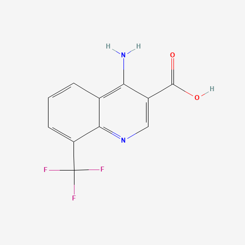 4-氨基-8-（三氟甲基）喹啉-3-羧酸,CAS 1049127-39-0,「源叶」A43826488-500mg